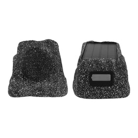 Herdio rock speaker outdoor front view ideal for patio ambiance and weather-ready performance