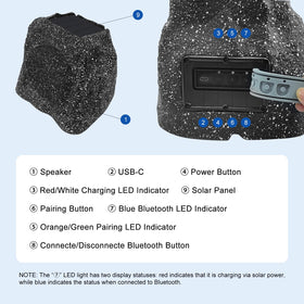 Herdio solar-powered and cord charging dual charging setup for extended play.
