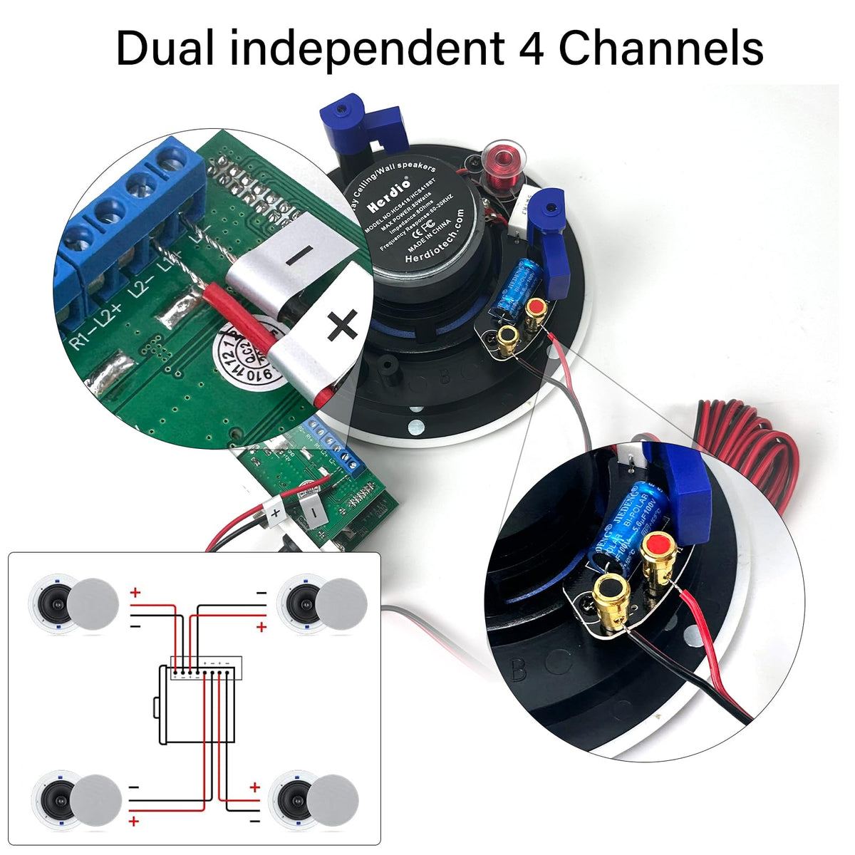 Herdio side profile of mounted wall plate in single-gang box, low-profile installation benefit