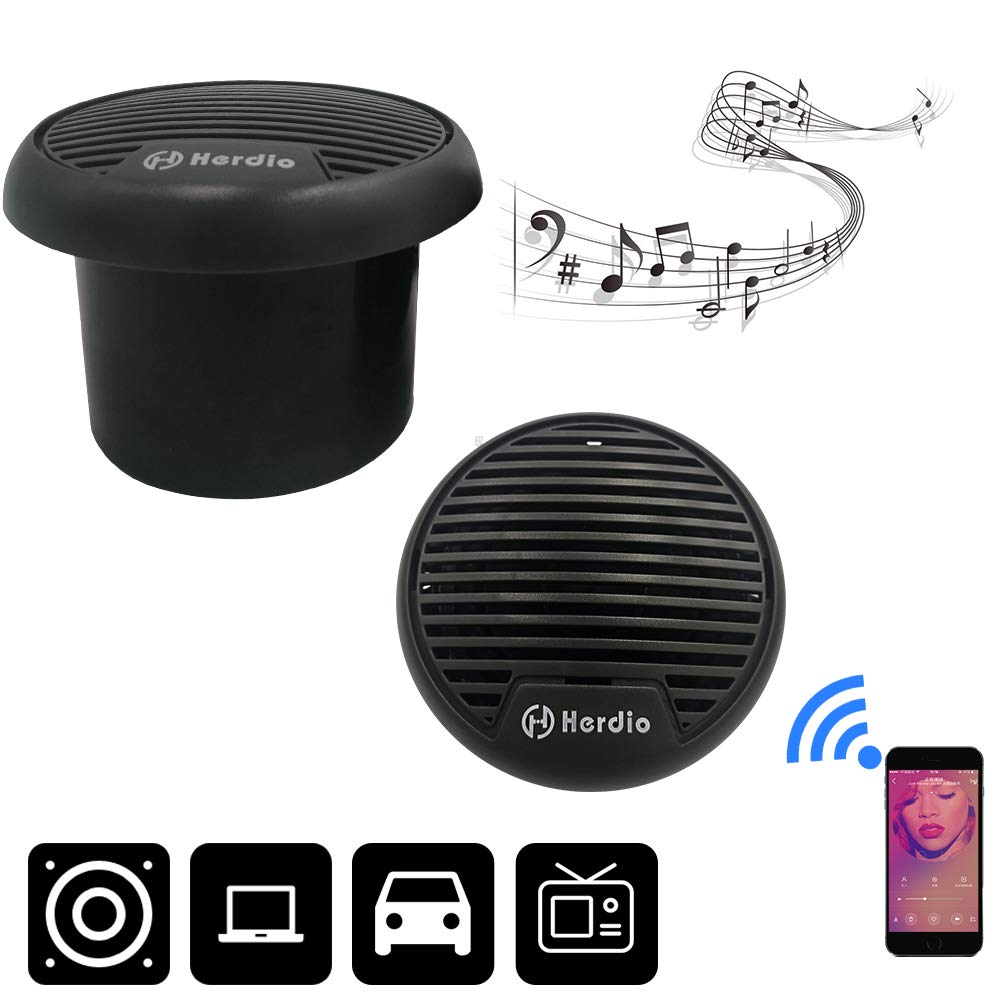 Herdio speaker wiring and cables included for straightforward 12V installation