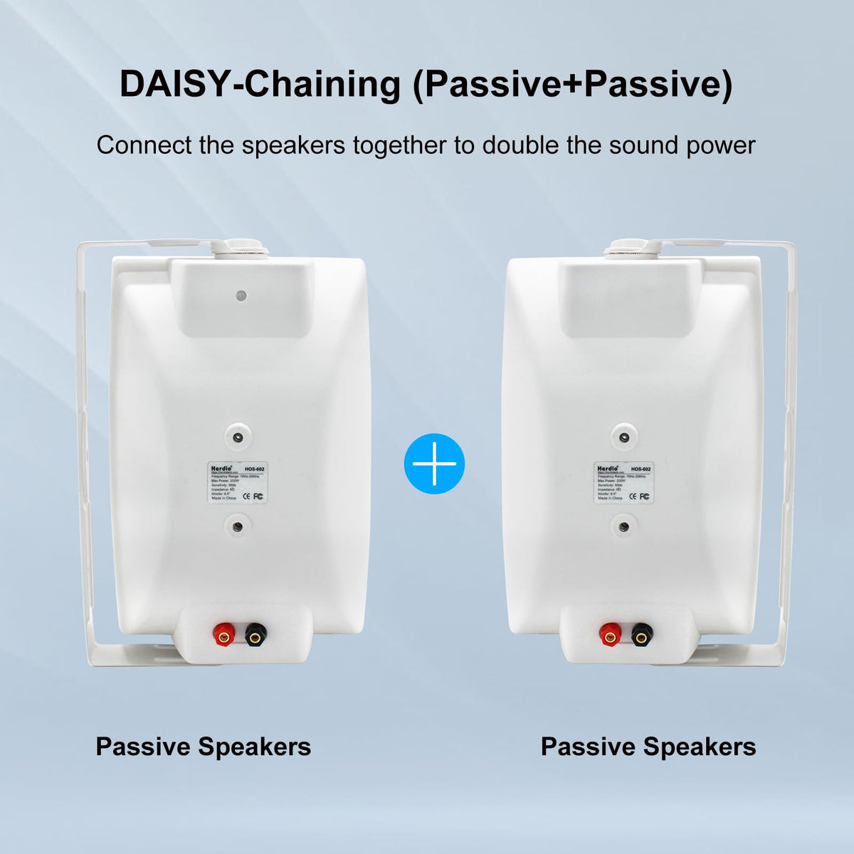 Herdio outdoor speakers provide strong bass for backyard gatherings.
