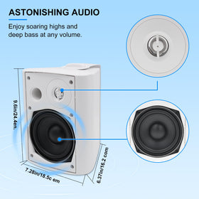 Herdio wall or ceiling mount setup showing adjustable angle for precise listening.
