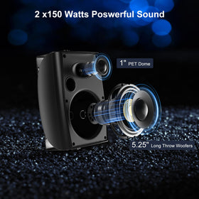 Herdio adjustable wall-mount brackets enabling flexible sound direction