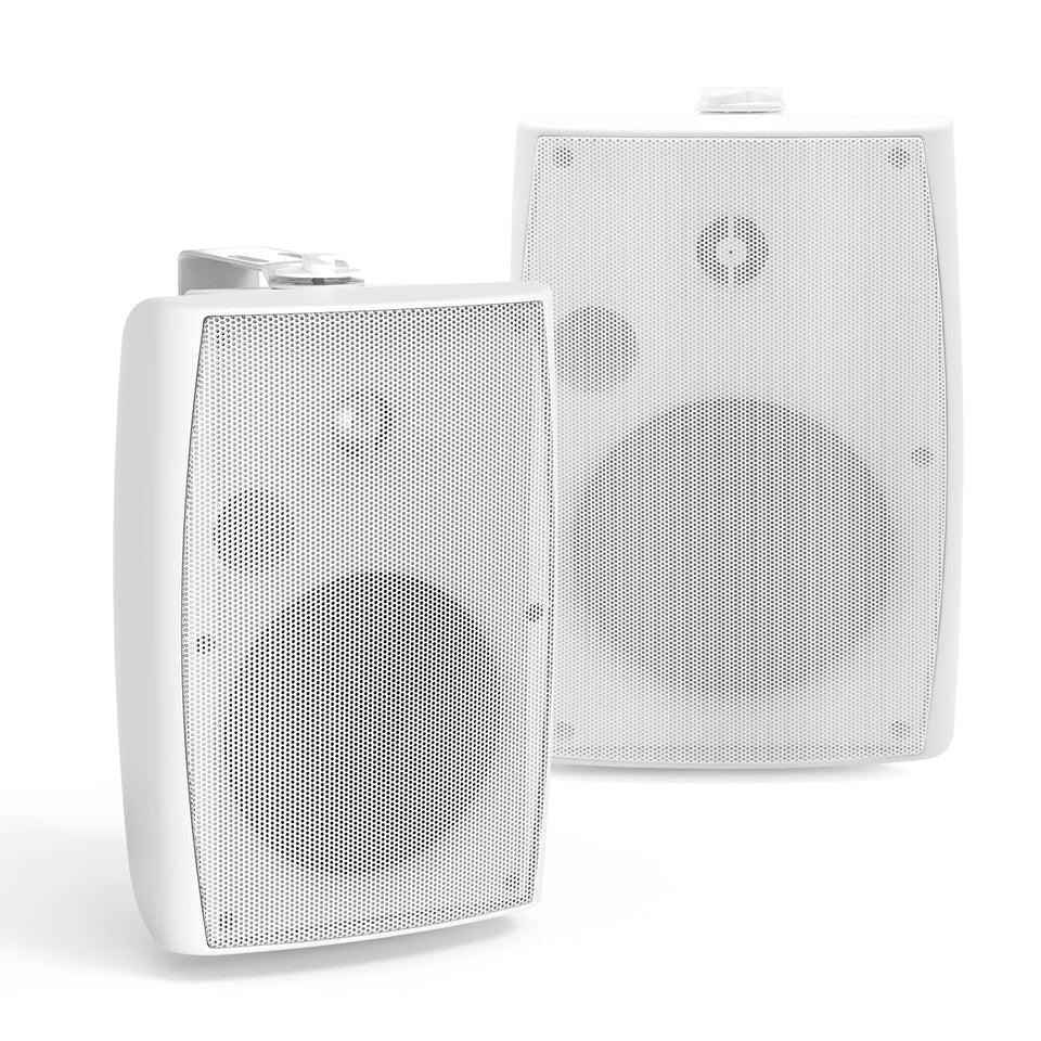 Herdio wall-mount outdoor speaker with IP44 protection for outdoor listening.
