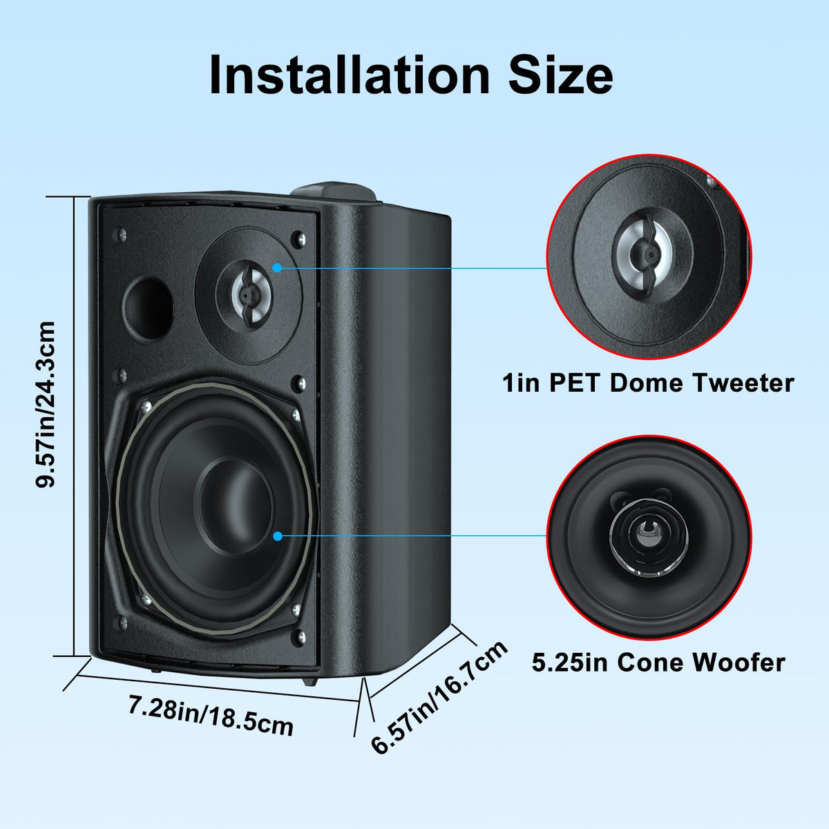 Herdio waterproof speaker grill with stain protection for all seasons.