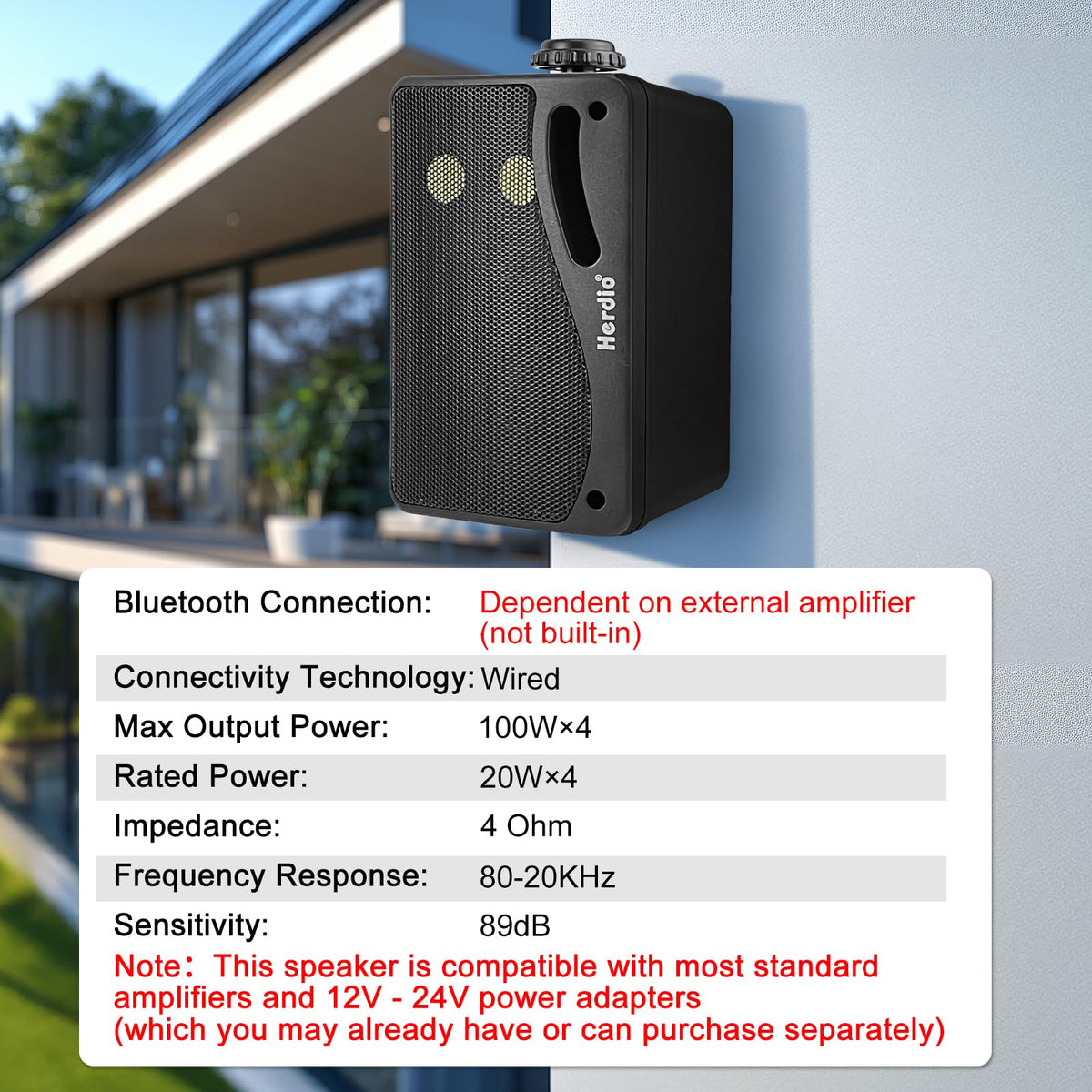 Herdio weatherproof outdoor enclosure suitable for rain and sun in gardens