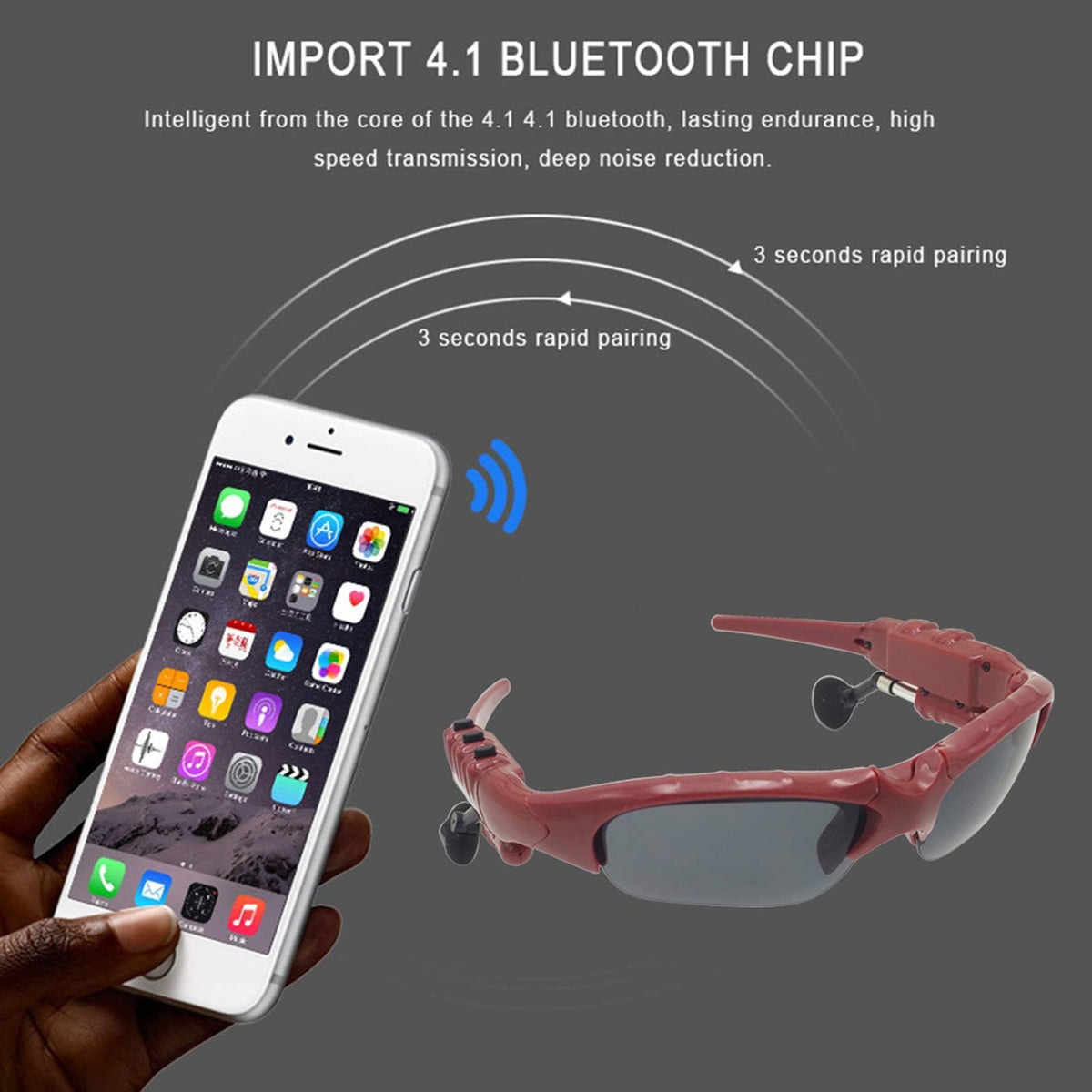 Hereta sunglasses optimized for active use by cyclists, runners, and hikers