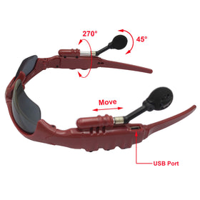 Hereta wireless sunglasses playback controls for easy track navigation