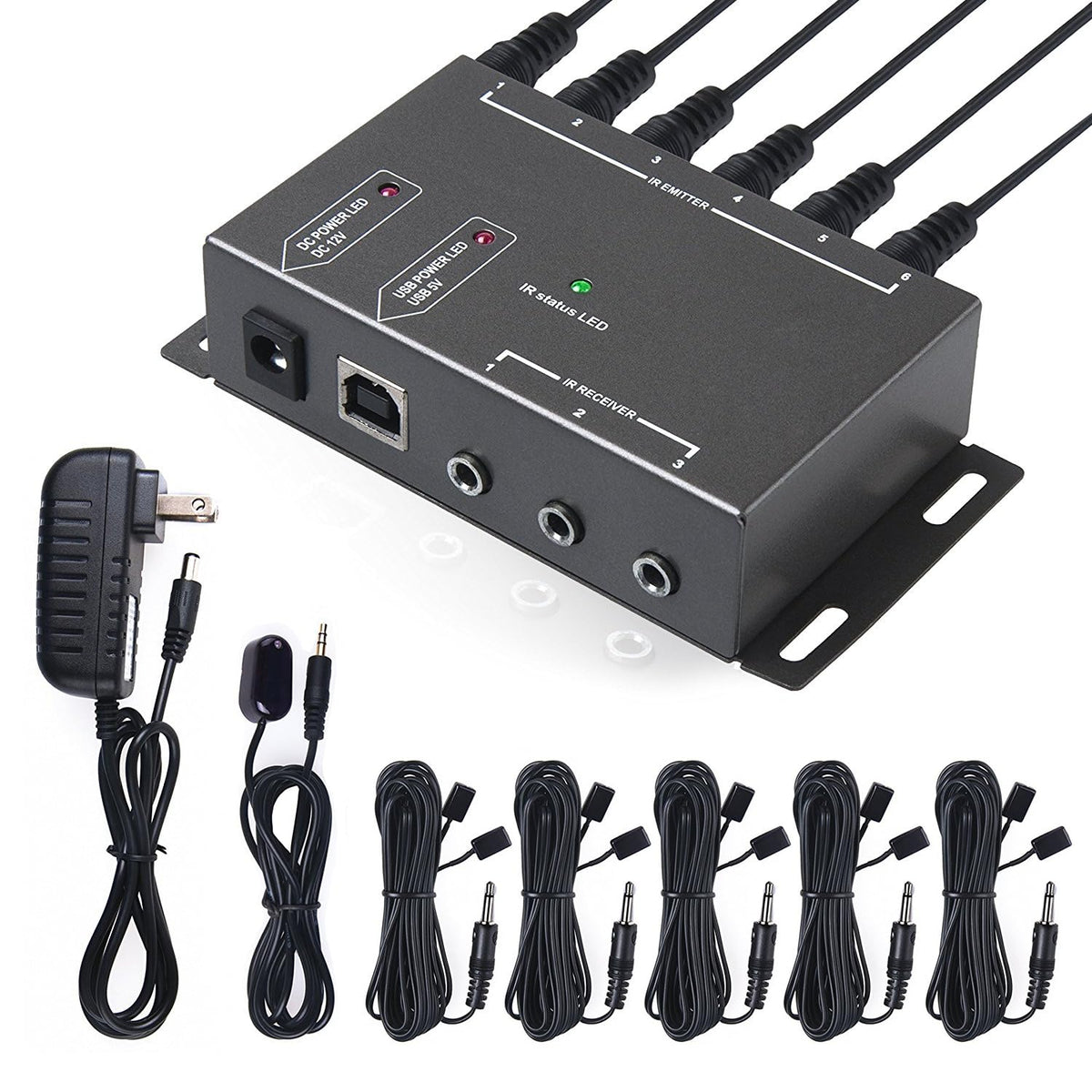 Herfair front view of repeater kit showing compact design and organized cables, improves setup neatness