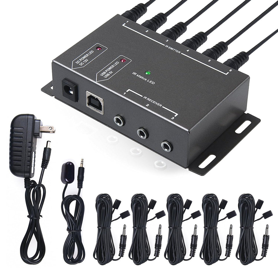Herfair front view of repeater kit showing compact design and organized cables, improves setup neatness