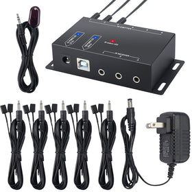 Herfair transceiver close-up with ports visible, simplifies connecting multiple emitters