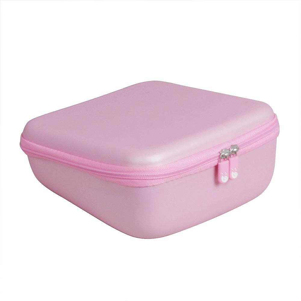 Hermitshell pink case keeps headphones organized for kids