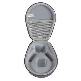 Hermitshell Titanium Mini case in grey protects on the go.