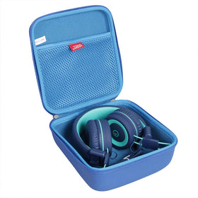 Hermitshell front view blue case showing protective shape and easy carry