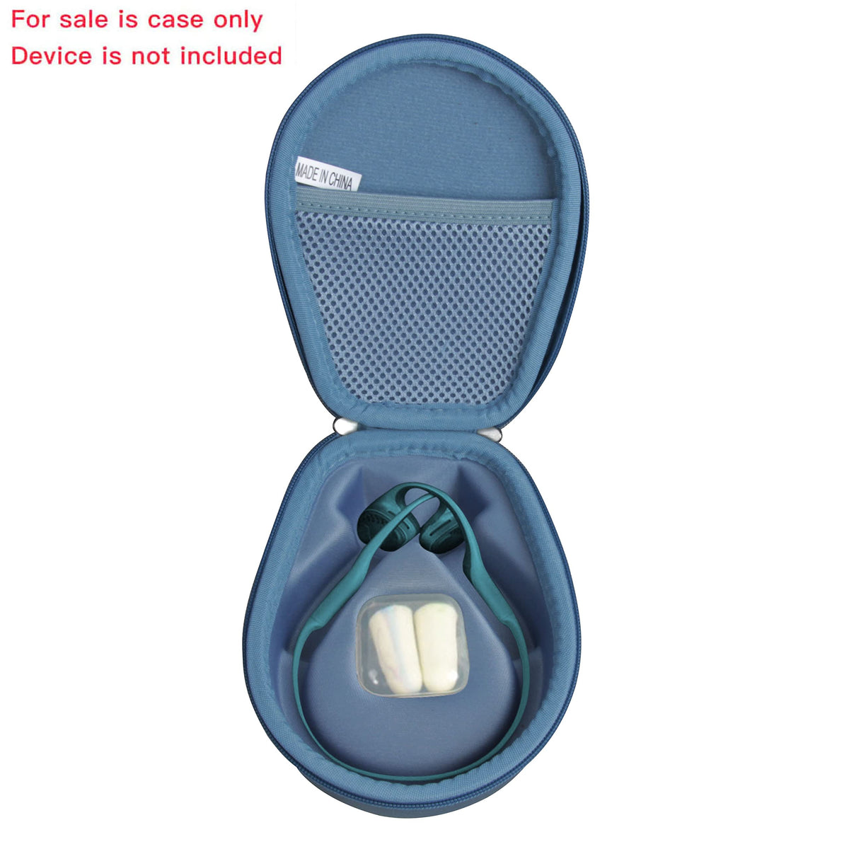 Hermitshell hard case for AfterShokz Aeropex – side view shows compact, protective design.