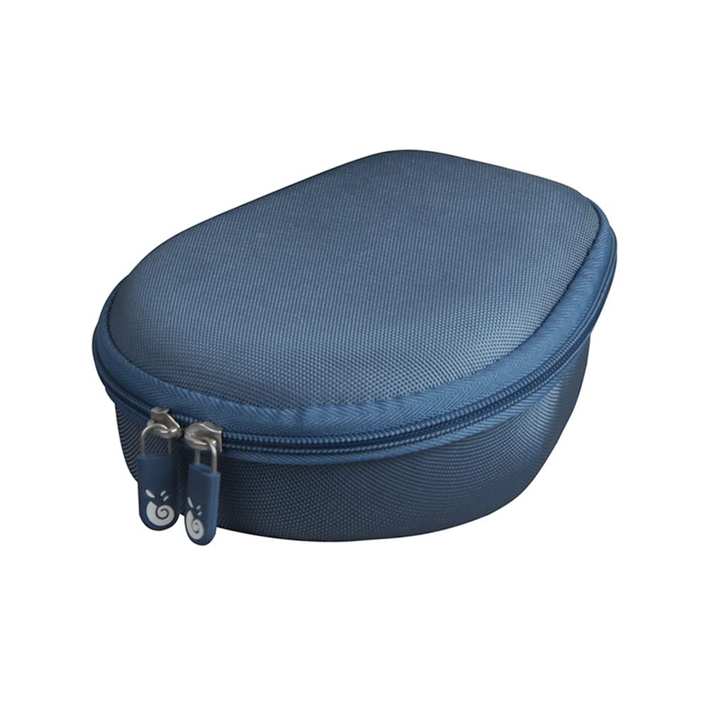 Hermitshell hard case for Shokz OpenRun Pro – front view highlights sturdy blue shell and portability.