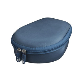 Hermitshell hard case for Shokz OpenRun Pro – front view highlights sturdy blue shell and portability.