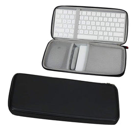 Hermitshell hard travel case exterior view protecting Apple keyboard during transit.