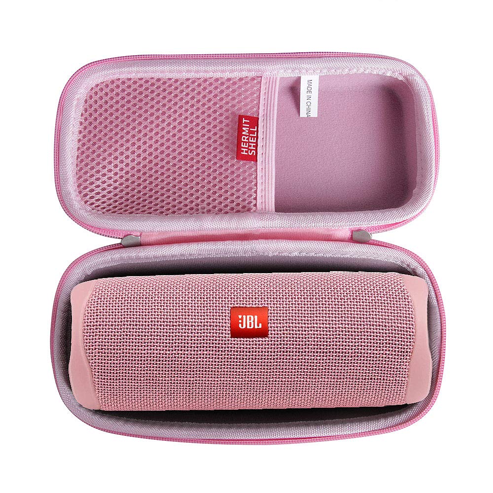 Hermitshell hard travel case for JBL Flip 5 Pink protects from bumps