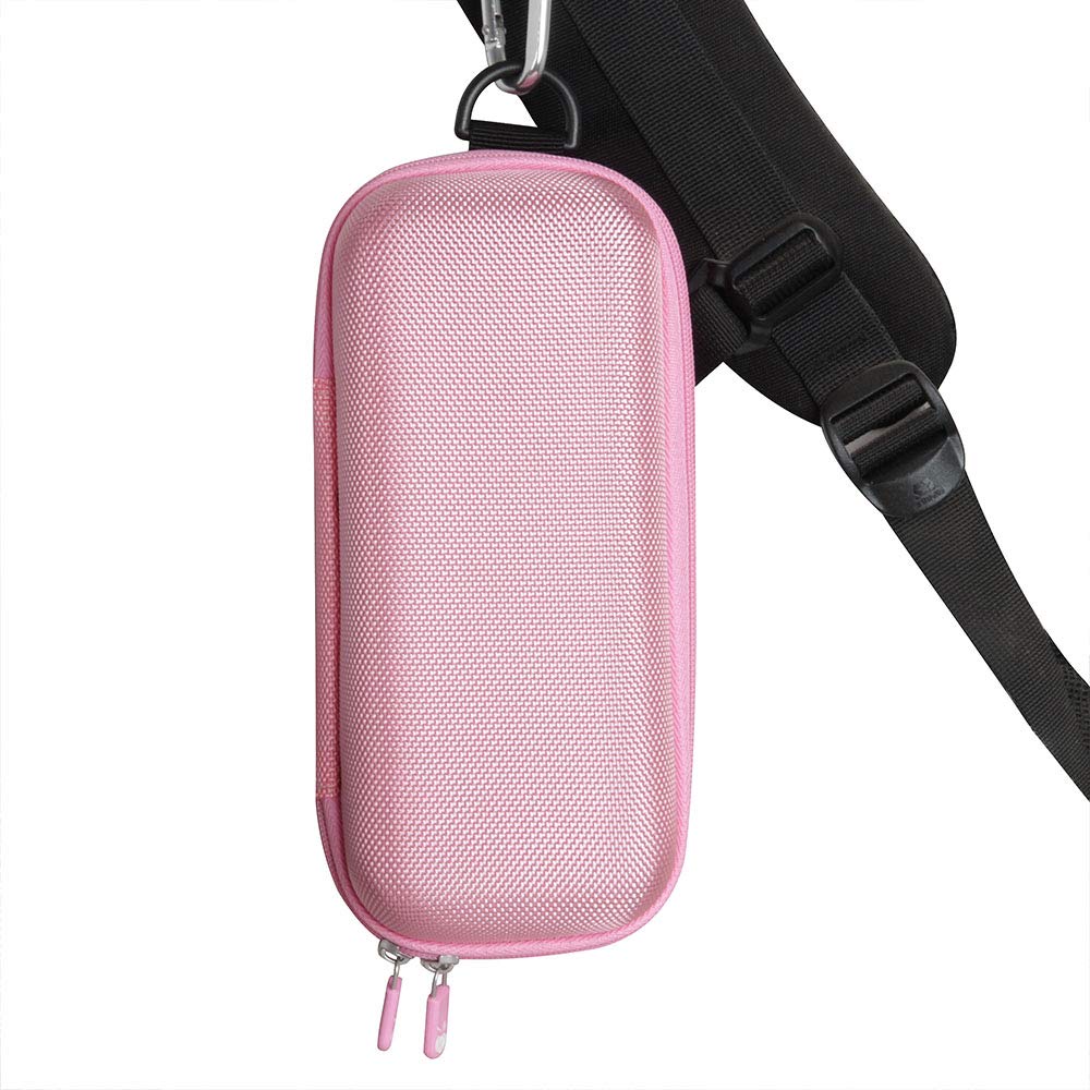 Hermitshell hard travel case for JBL Flip 7 Pink, interior view showing snug fit
