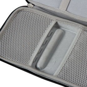 Hermitshell protective black PU finish case for Apple peripherals.