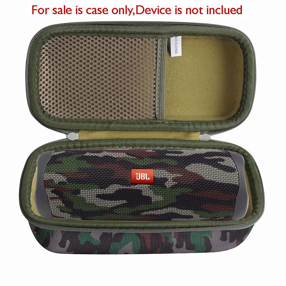 Hermitshell JBL Flip camouflage interior foam cushions the speaker during transit.