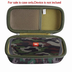 Hermitshell JBL Flip camouflage interior foam cushions the speaker during transit.