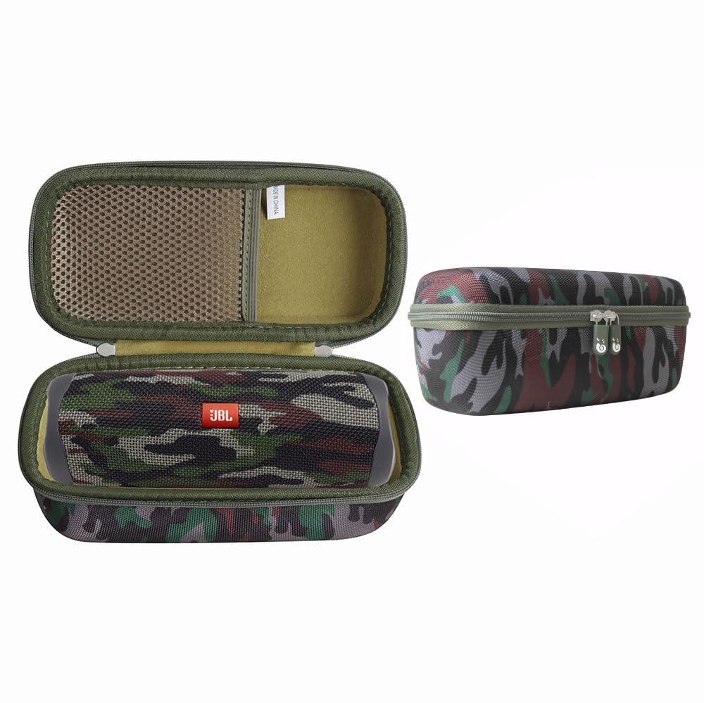 Hermitshell JBL Flip camouflage outer shell protects from bumps and scratches.
