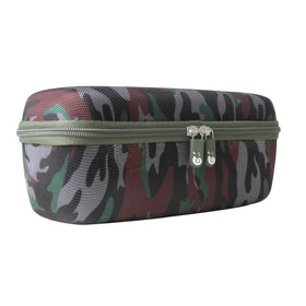 Hermitshell JBL Flip camouflage travel scene shows the case ready for adventures.