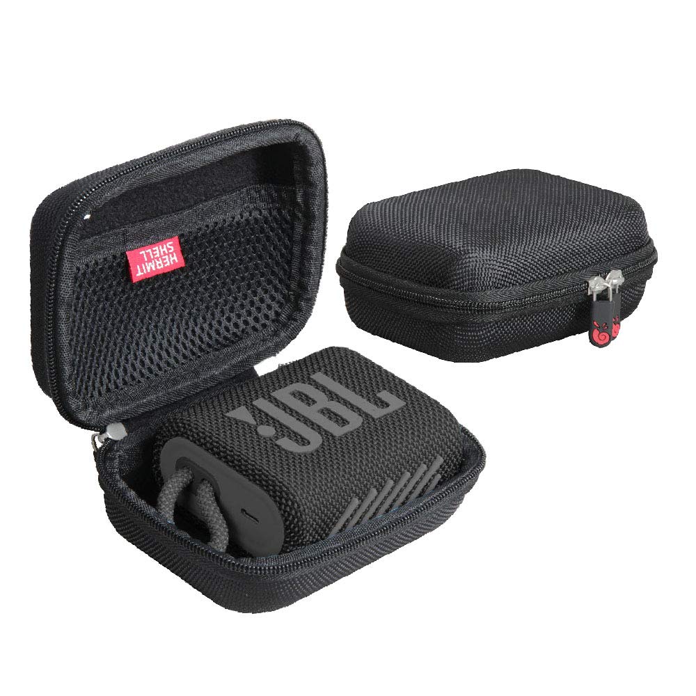 Hermitshell JBL Go 3 case front view shows rugged protection on the go.