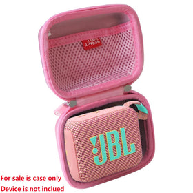 Hermitshell pink JBL Go 4 / GO 5 case, side view, compact storage