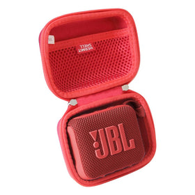 Hermitshell JBL Go 4/Go 5 red case exterior protects on the go, keeping your speaker safe during travel