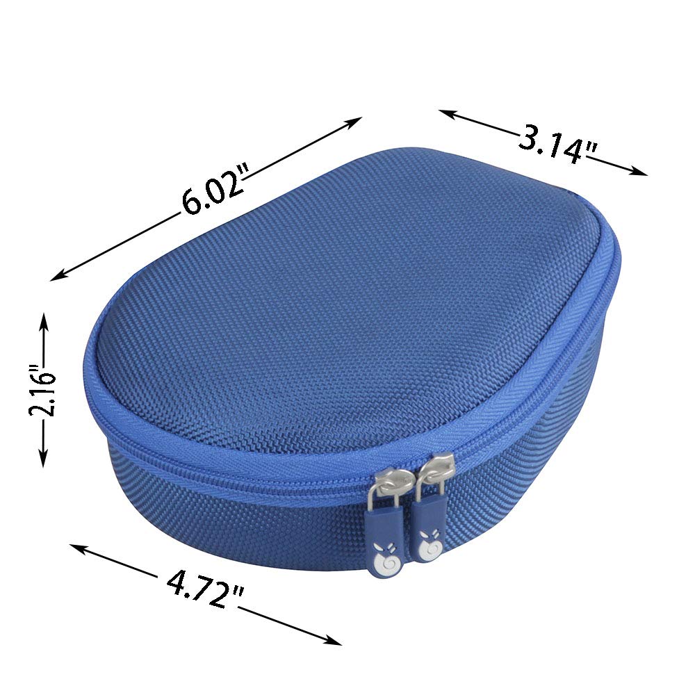 Hermitshell Open Ear bone conduction case in Ocean Blue for on-the-go storage.