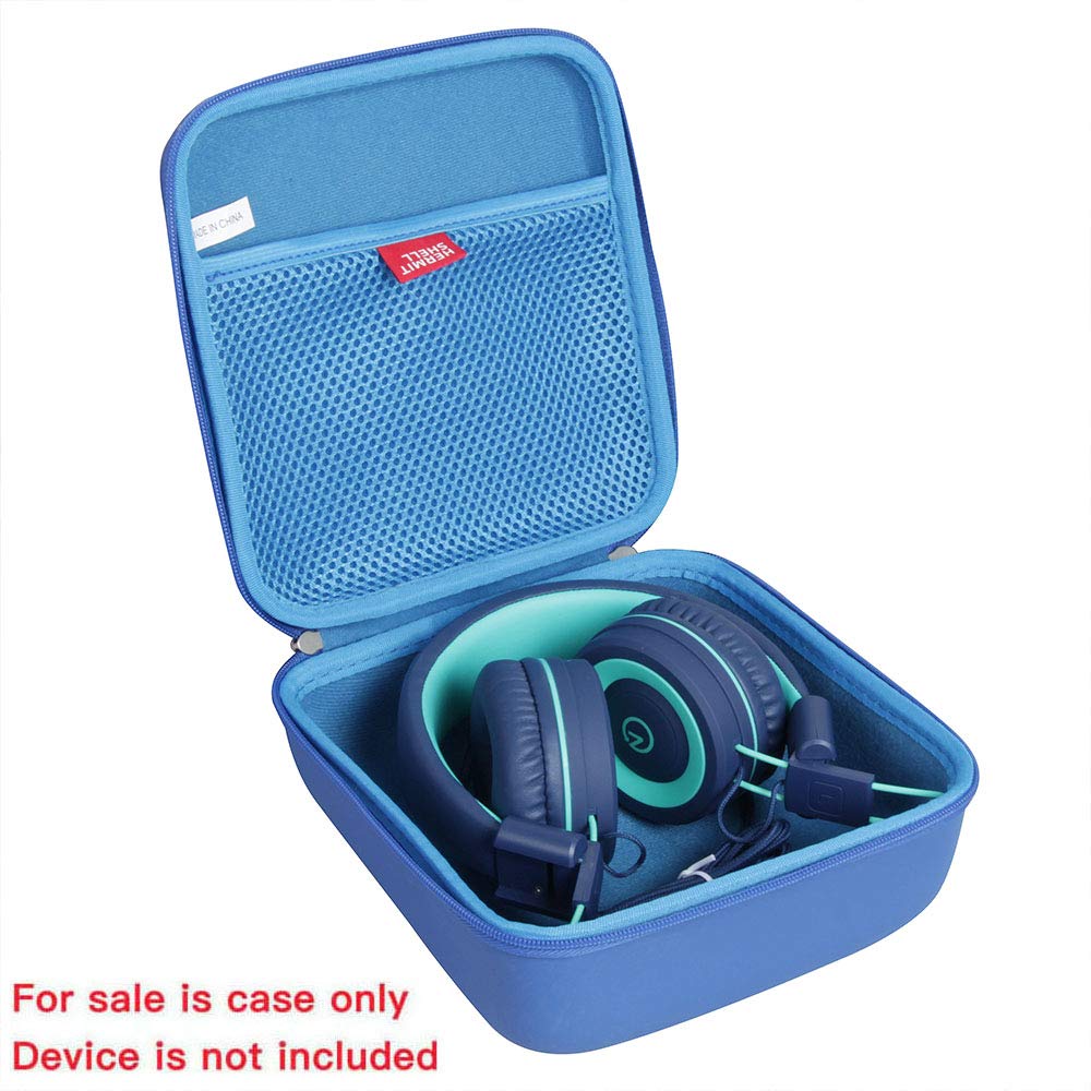 Hermitshell open interior with headphones inside demonstrating secure fit