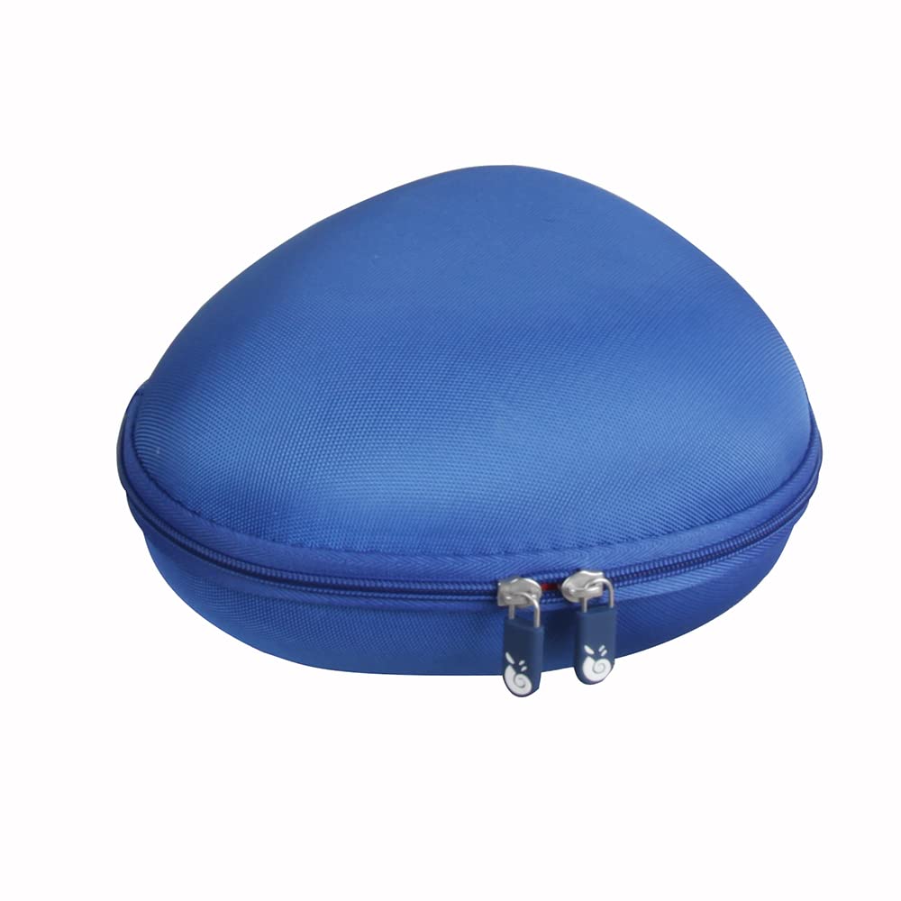 Hermitshell with iClever headphones inside showing precise snug fit