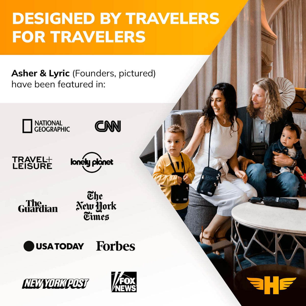 Hero Travel Supply UK adapter with reinforced build for frequent travelers.