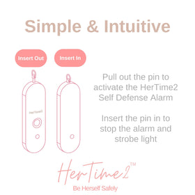 HerTime2 packaging with pull-pin displayed to show included ready-to-use setup