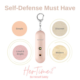 HerTime2 held in hand to show size and lightweight portability