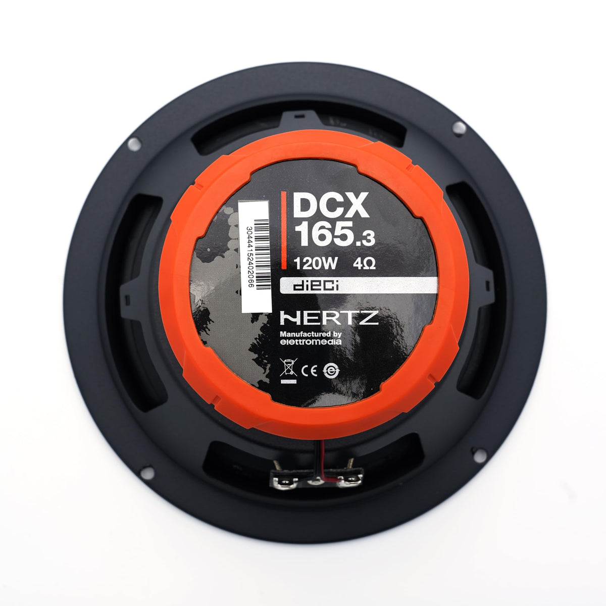 HERTZ Dieci DCX-1653 water-repellent cone withstands moisture in cars.