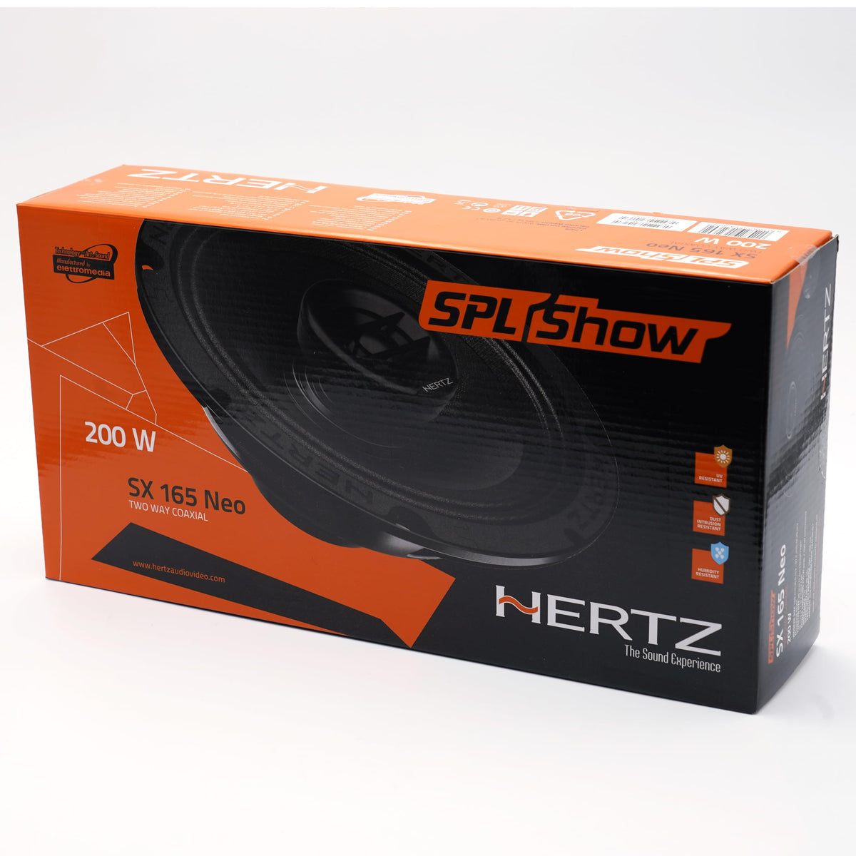 HERTZ SX-165-NEO compact SPL coaxial optimizes space.
