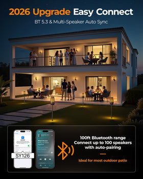 Hesontec battery life for hours of play during backyard parties and camping