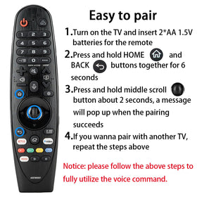 HESUNSE remote offers dedicated quick-access buttons for favorites