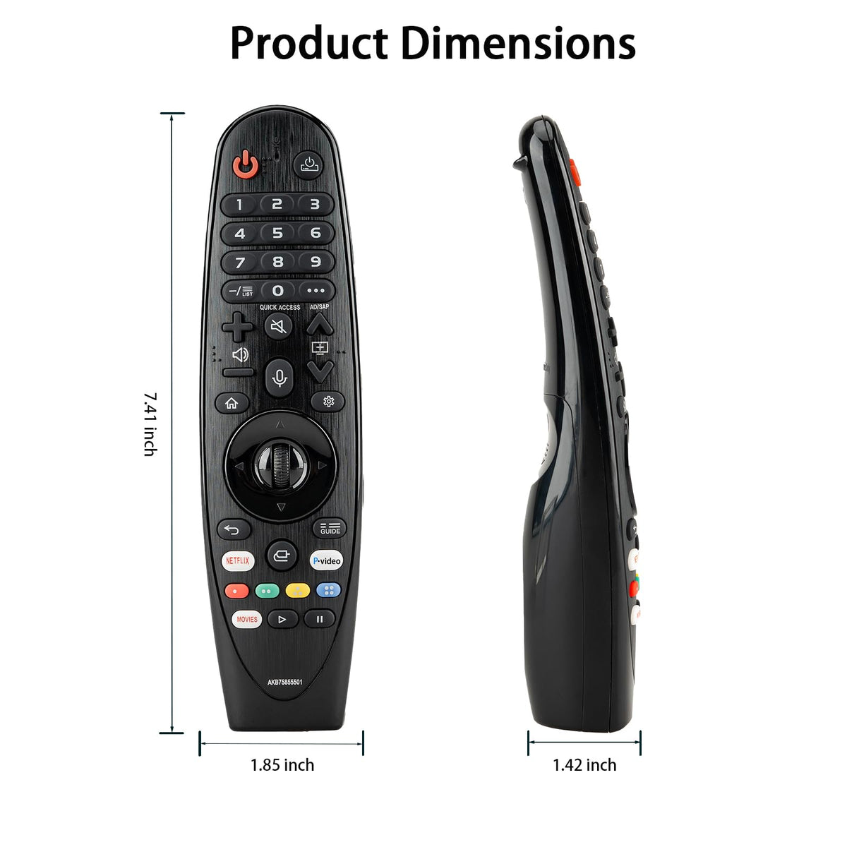 HESUNSE remote ergonomic design for comfortable daily use