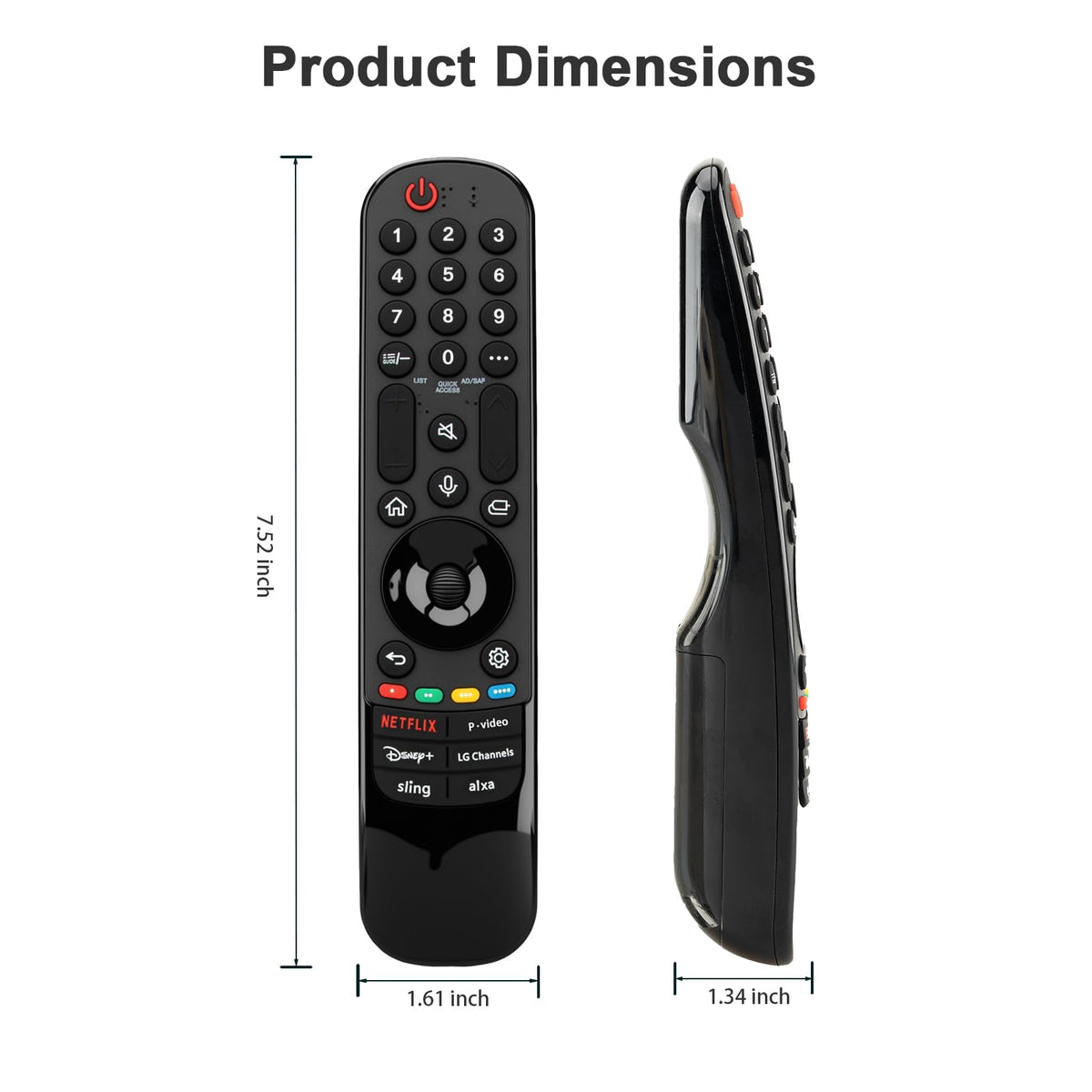 HESUNSE LG remote comes with a user manual and setup guidance.