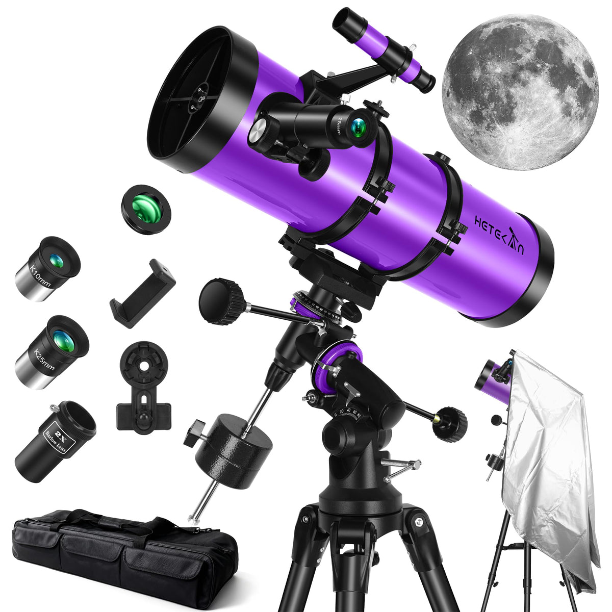 HETEKAN telescope 150mm aperture for bright, detailed lunar and planetary views