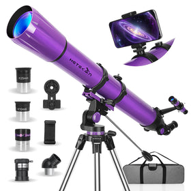 HETEKAN telescope with 90mm aperture ready for bright stargazing