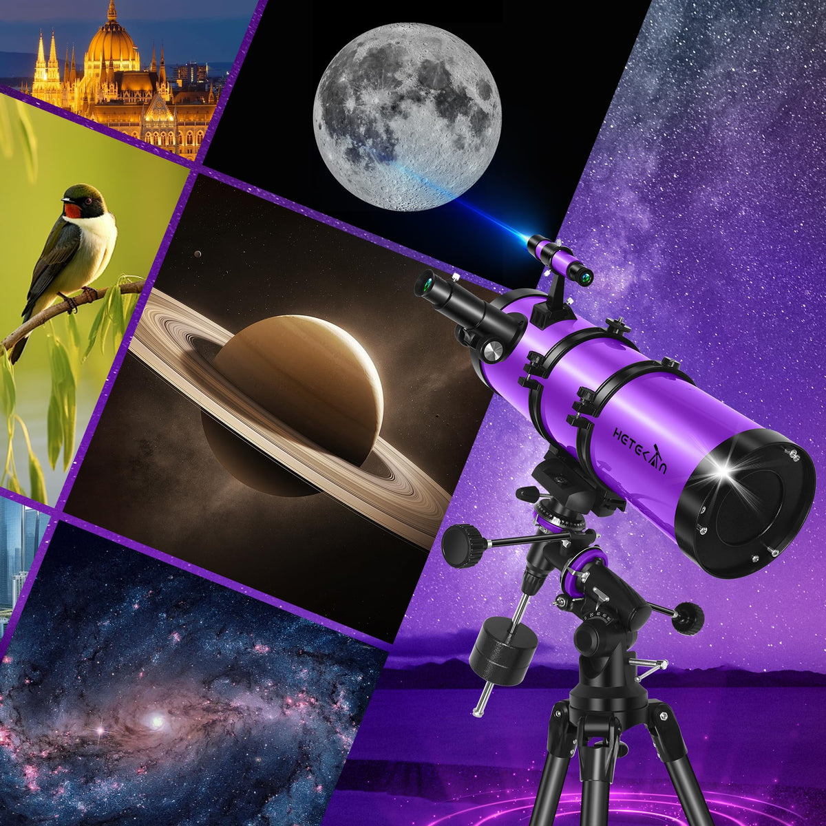 HETEKAN telescope phone mount allows capturing sky moments with a smartphone