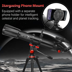 HETEKAN finder scope 5x24 helps quickly locate objects in the night sky.