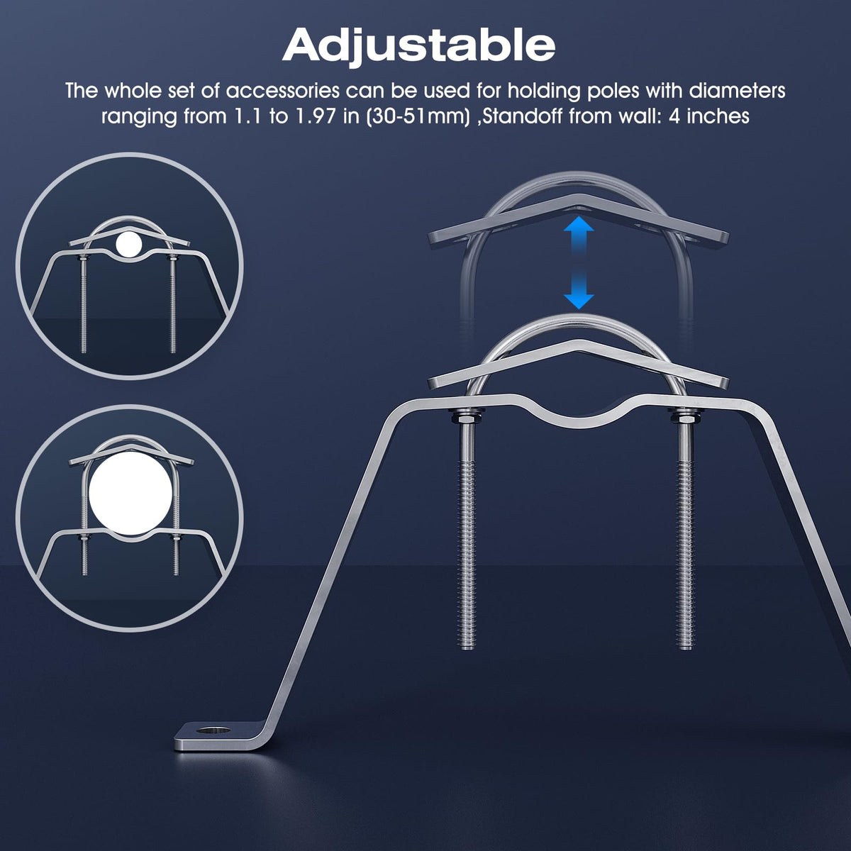 HEVIDUBANA self-tapping screws for quick wall mounting.