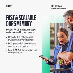 HPE ProLiant Gen11 power adapter image demonstrates flexible external power deployment.